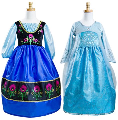 anna and elsa frozen dresses